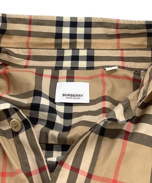 BURBERRY（バーバリー）BURBERRY (バーバリー) ノバチェックL/Sシャツ ブラウン サイズ:Lの古着・服飾アイテム