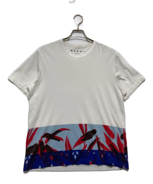 MARNI（マルニ）MARNI (マルニ) プリントTシャツ ホワイト サイズ:50の古着・服飾アイテム