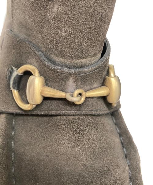 GUCCI（グッチ）GUCCI (グッチ) ホースビットチャッカーブーツ ブラック サイズ:8　1/2の古着・服飾アイテム