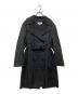 MM6 Maison Margiela（エムエムシックスメゾンマルジェラ）の古着「20AW ジャガードトレンチコート」｜ブラック