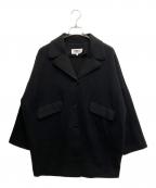 MM6 Maison Margielaエムエムシックスメゾンマルジェラ）の古着「23AWウール混ショートコート」｜ブラック