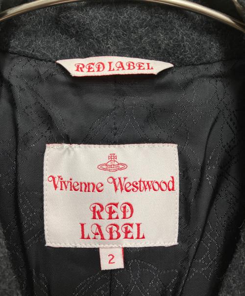 Vivienne Westwood RED LABEL（ヴィヴィアンウエストウッドレッドレーベル）Vivienne Westwood RED LABEL (ヴィヴィアンウエストウッドレッドレーベル) オーブボタンラブコート グレー サイズ:Mの古着・服飾アイテム