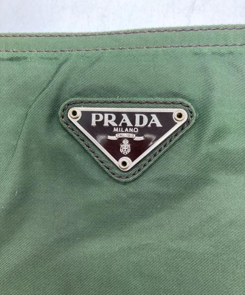 PRADA（プラダ）PRADA (プラダ) ナイロンショルダーバッグ グリーンの古着・服飾アイテム