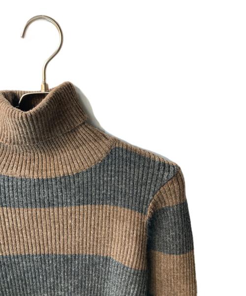 hysterics（ヒステリックス）hysterics (ヒステリックス) ニット ブラウン×ブラック サイズ:FREEの古着・服飾アイテム