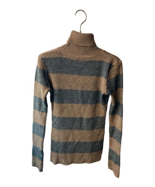 hysterics（ヒステリックス）hysterics (ヒステリックス) ニット ブラウン×ブラック サイズ:FREEの古着・服飾アイテム