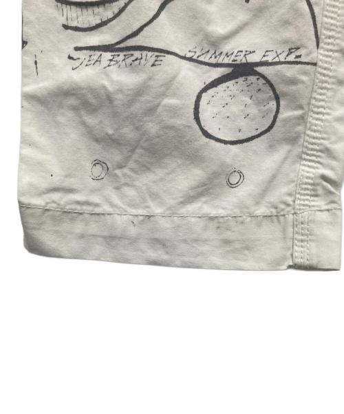 DIESEL（ディーゼル）DIESEL (ディーゼル) グラフィックパンツ ホワイト サイズ:Sの古着・服飾アイテム