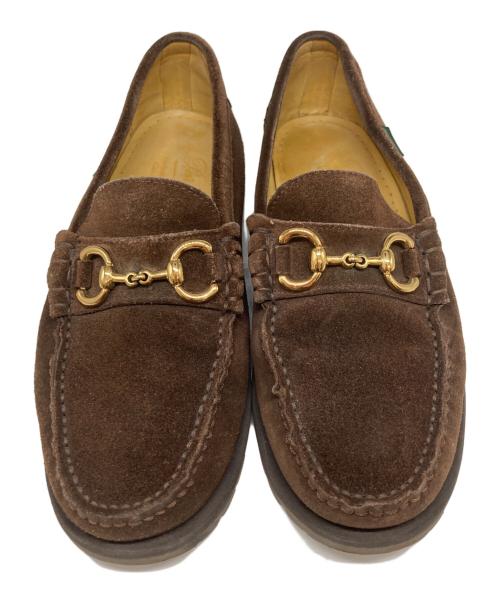 PARABOOT（パラブーツ）PARABOOT (パラブーツ) ビットローファー ブラウン サイズ:5　1/2の古着・服飾アイテム