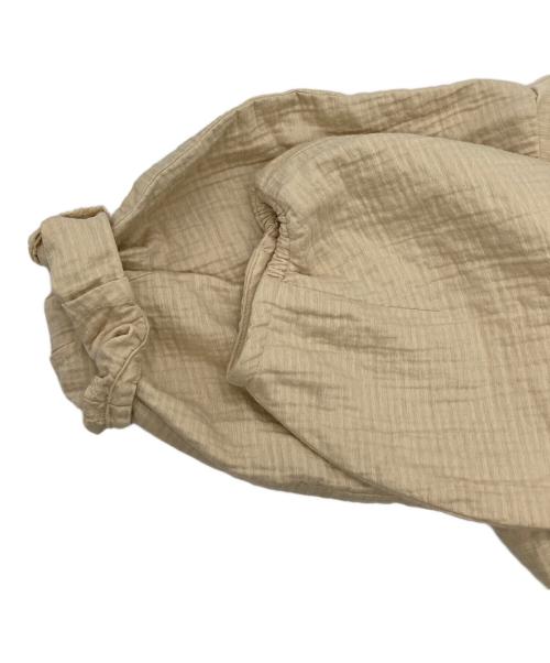 VERMEIL par iena（ヴェルメイユ パー イエナ）VERMEIL par iena (ヴェルメイユ パー イエナ) パフスリーブワンピース ベージュ サイズ:38の古着・服飾アイテム