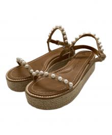 TSURU by MARIKO OIKAWA（ツルバイマリコオイカワ）の古着「プラットフォームサンダル」｜ベージュ