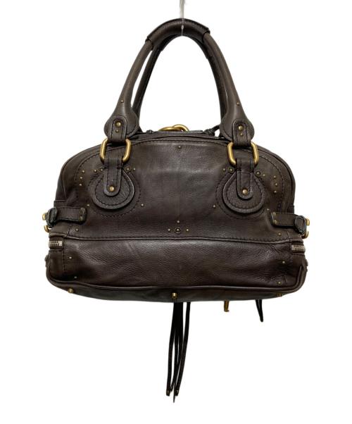 Chloe（クロエ）Chloe (クロエ) ボーリング レザーハンドバッグ  / パディントン ブラウンの古着・服飾アイテム