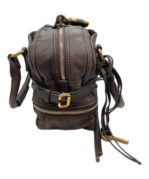 Chloe（クロエ）Chloe (クロエ) ボーリング レザーハンドバッグ  / パディントン ブラウンの古着・服飾アイテム