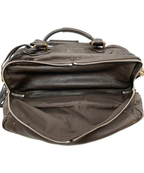 Chloe（クロエ）Chloe (クロエ) ボーリング レザーハンドバッグ  / パディントン ブラウンの古着・服飾アイテム