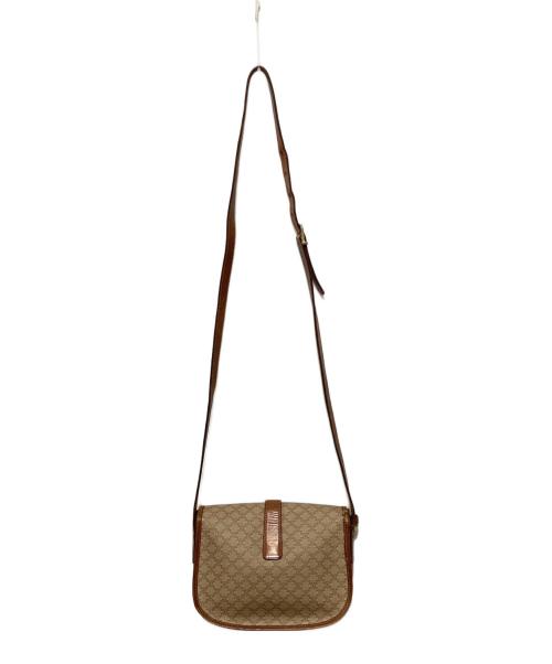 CELINE（セリーヌ）CELINE (セリーヌ) マカダム柄ショルダーバッグ ブラウンの古着・服飾アイテム