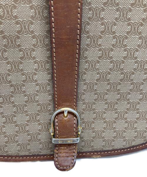 CELINE（セリーヌ）CELINE (セリーヌ) マカダム柄ショルダーバッグ ブラウンの古着・服飾アイテム