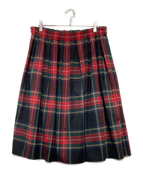 O'NEIL OF DUBLIN（オニールオブダブリン）O'NEIL OF DUBLIN (オニールオブダブリン) ウールチェックスカート レッド サイズ:38の古着・服飾アイテム