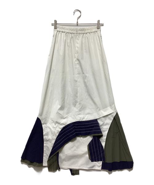 UN3D.（アンスリード）UN3D. (アンスリード) LAYER PARTS SK ホワイト サイズ:38の古着・服飾アイテム