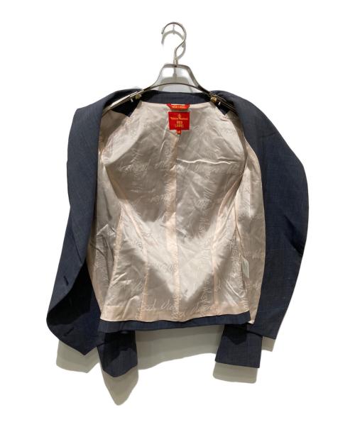 Vivienne Westwood RED LABEL（ヴィヴィアンウエストウッドレッドレーベル）Vivienne Westwood RED LABEL (ヴィヴィアンウエストウッドレッドレーベル) 変形スカートセットアップ グレー サイズ:40の古着・服飾アイテム