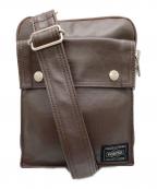 PORTERポーター）の古着「FREE STYLE SHOULDER BAG / ポーター フリースタイル ショルダーバッグ」｜ブラウン