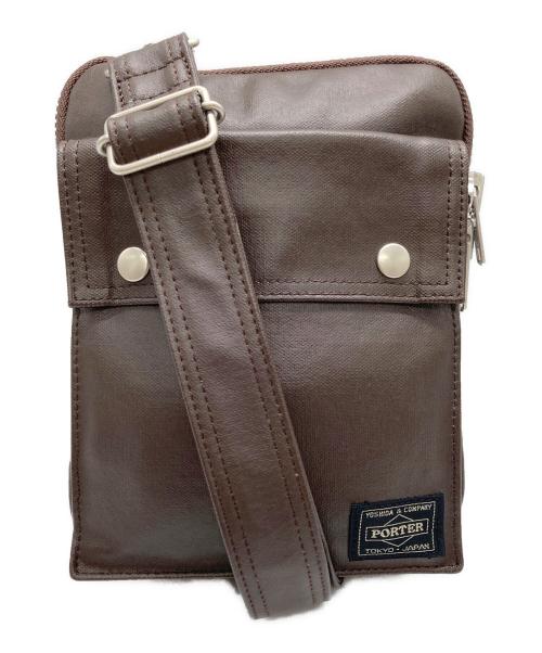 PORTER（ポーター）PORTER (ポーター) FREE STYLE SHOULDER BAG / ポーター フリースタイル ショルダーバッグ ブラウンの古着・服飾アイテム