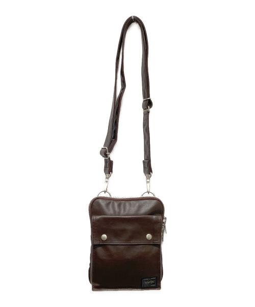 PORTER（ポーター）PORTER (ポーター) FREE STYLE SHOULDER BAG / ポーター フリースタイル ショルダーバッグ ブラウンの古着・服飾アイテム