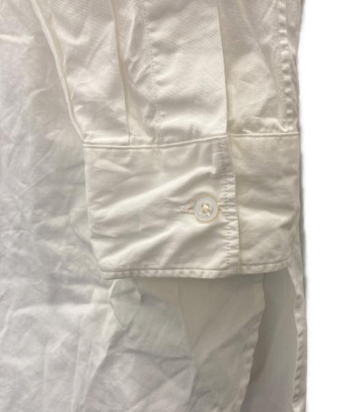 HEUGN（ユーゲン）HEUGN (ユーゲン) バンドカラーシャツ ホワイト サイズ:Ｌの古着・服飾アイテム