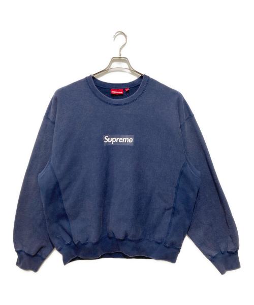 SUPREME（シュプリーム）SUPREME (シュプリーム) 25SS Washed Box Logo Crewneck ネイビー サイズ:XXLの古着・服飾アイテム