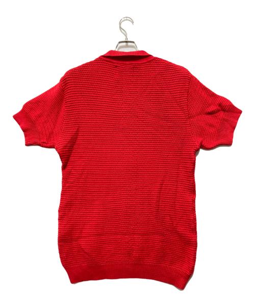 ARTE（アルテ）ARTE (アルテ) Simon Knit Shirt / ニットポロシャツ / 半袖ニット / ニットシャツ レッド サイズ:Lの古着・服飾アイテム