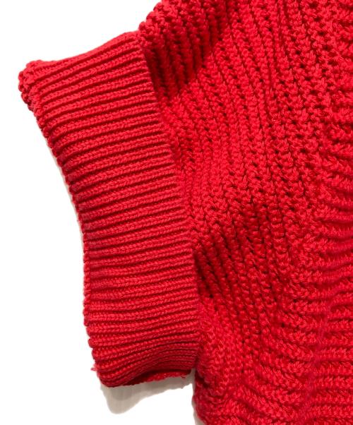 ARTE（アルテ）ARTE (アルテ) Simon Knit Shirt / ニットポロシャツ / 半袖ニット / ニットシャツ レッド サイズ:Lの古着・服飾アイテム