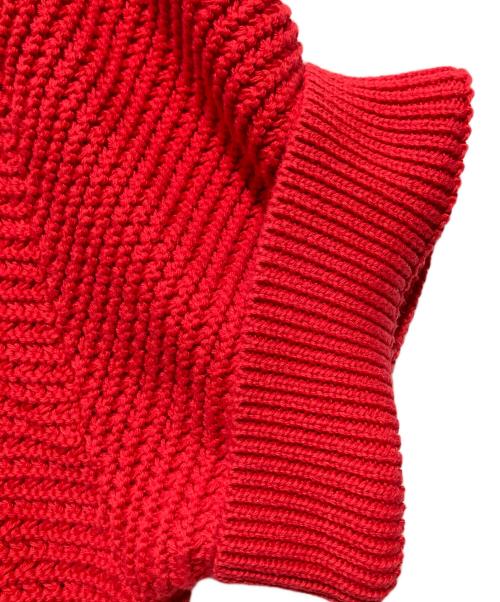 ARTE（アルテ）ARTE (アルテ) Simon Knit Shirt / ニットポロシャツ / 半袖ニット / ニットシャツ レッド サイズ:Lの古着・服飾アイテム