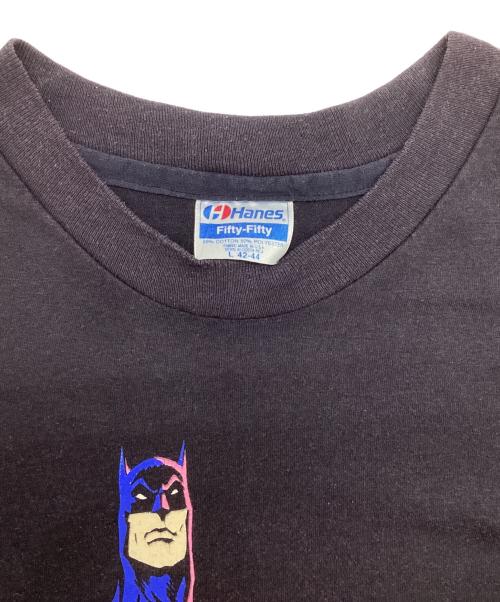 Hanes（ヘインズ）Hanes (ヘインズ) 80sBatman プリントT ブラック サイズ:Lの古着・服飾アイテム