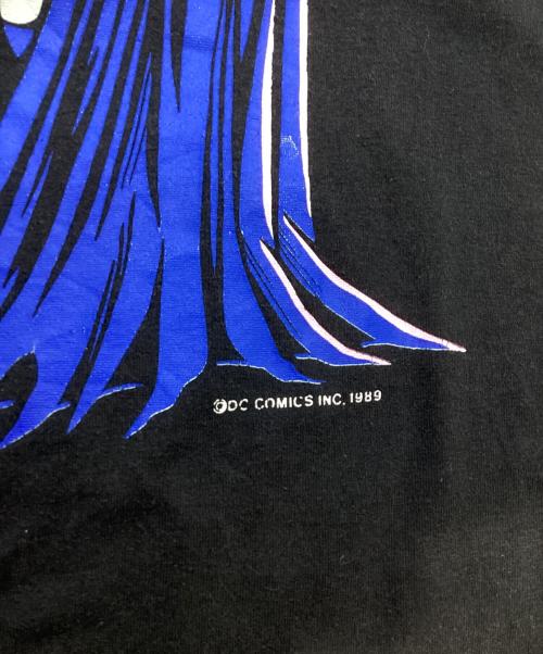 Hanes（ヘインズ）Hanes (ヘインズ) 80sBatman プリントT ブラック サイズ:Lの古着・服飾アイテム