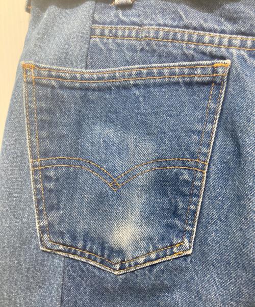 SEEALL（シーオール）SEEALL (シーオール) 再構築ベルテッドデニムパンツ ブルー サイズ:Mの古着・服飾アイテム