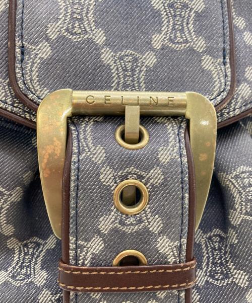 CELINE（セリーヌ）CELINE (セリーヌ) パリマカダム デニム セミショルダーバッグ インディゴの古着・服飾アイテム