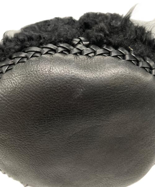 wendy nichol（ウェンディー ニコル）wendy nichol (ウェンディー ニコル) ファー巾着バッグ ブラックの古着・服飾アイテム