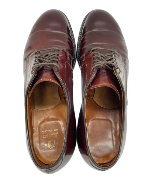 Alden（オールデン）Alden (オールデン) コードバン プレーントゥレザーシューズ バーガンディー サイズ:US 8 1/2の古着・服飾アイテム