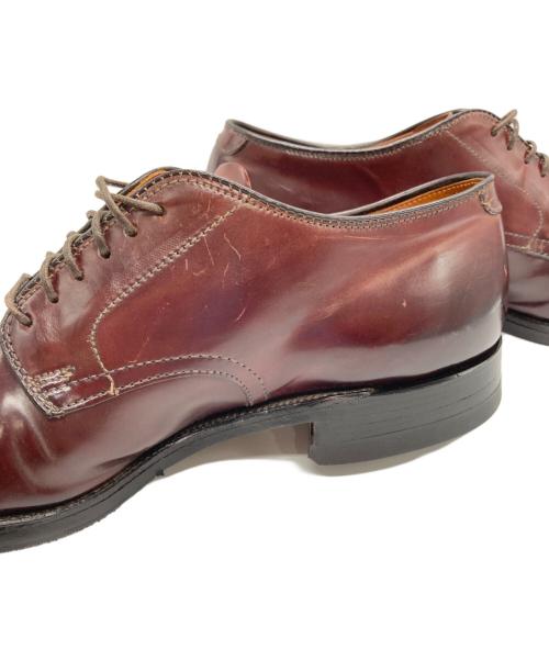 Alden（オールデン）Alden (オールデン) コードバン プレーントゥレザーシューズ バーガンディー サイズ:US 8 1/2の古着・服飾アイテム