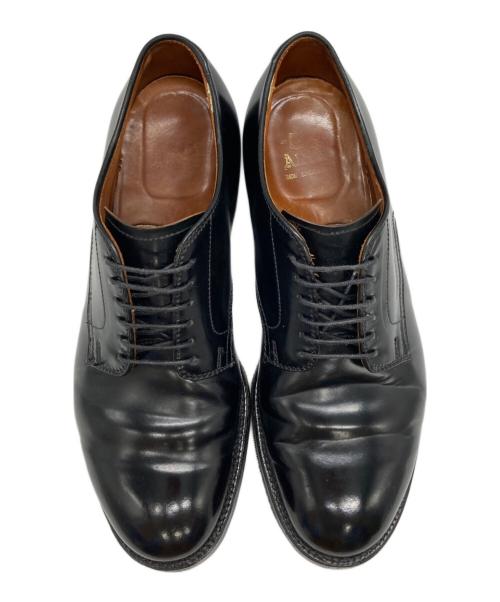 Alden（オールデン）Alden (オールデン) コードバン プレーントゥレザーシューズ ブラック サイズ:US 8 1/2の古着・服飾アイテム