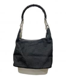 GUCCI（グッチ）の古着「バンブーハンドルハンドバッグ」｜ブラック