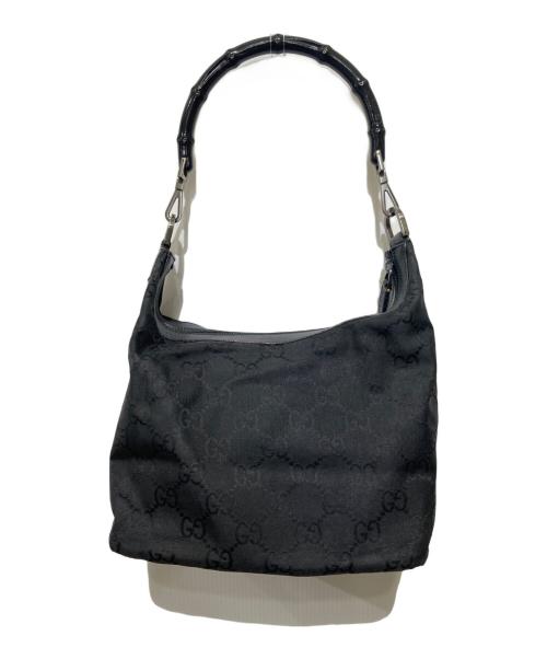 GUCCI（グッチ）GUCCI (グッチ) バンブーハンドルハンドバッグ ブラックの古着・服飾アイテム