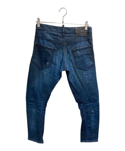 DSQUARED2（ディースクエアード）DSQUARED2 (ディースクエアード) Sexy Twist  Damaged Jean インディゴ サイズ:44の古着・服飾アイテム