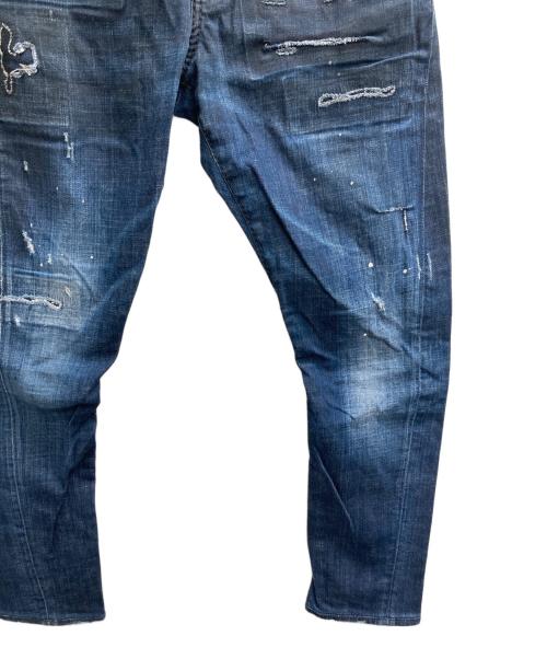 DSQUARED2（ディースクエアード）DSQUARED2 (ディースクエアード) Sexy Twist  Damaged Jean インディゴ サイズ:44の古着・服飾アイテム