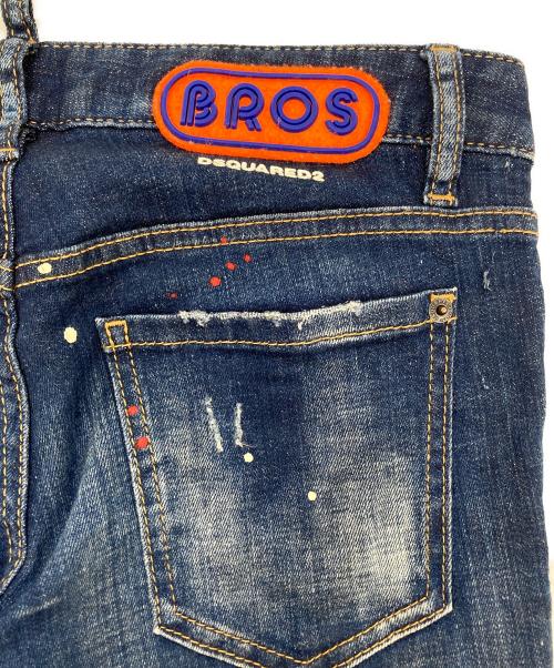 DSQUARED2（ディースクエアード）DSQUARED2 (ディースクエアード) Jennifer Cropped Jean インディゴ サイズ:38の古着・服飾アイテム