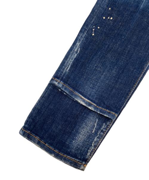 DSQUARED2（ディースクエアード）DSQUARED2 (ディースクエアード) Jennifer Cropped Jean インディゴ サイズ:38の古着・服飾アイテム