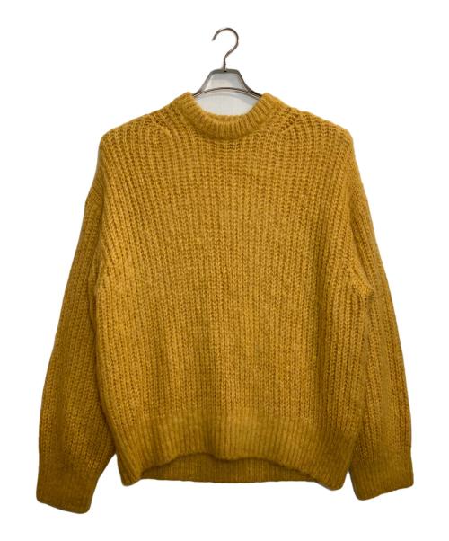 MAISON SPECIAL（メゾンスペシャル）MAISON SPECIAL (メゾンスペシャル) モヘヤプライムオーバークルーネックニットプルオーバー イエロー サイズ:02の古着・服飾アイテム