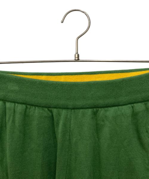 adidas（アディダス）adidas (アディダス) WALES BONNER (ウェールズボナー) NEW KNIT TRACK PANT グリーン×イエロー サイズ:Mの古着・服飾アイテム