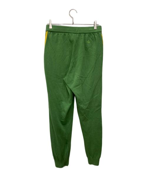 adidas（アディダス）adidas (アディダス) WALES BONNER (ウェールズボナー) NEW KNIT TRACK PANT グリーン×イエロー サイズ:Mの古着・服飾アイテム