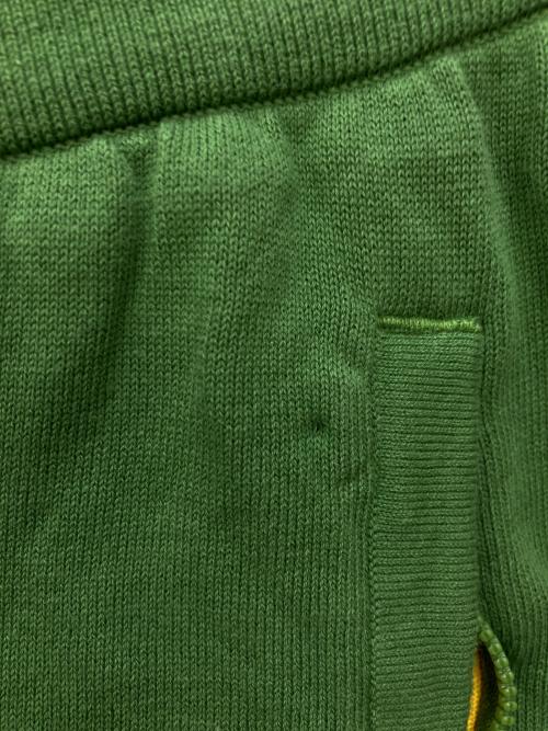 adidas（アディダス）adidas (アディダス) WALES BONNER (ウェールズボナー) NEW KNIT TRACK PANT グリーン×イエロー サイズ:Mの古着・服飾アイテム