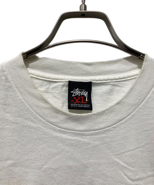 stussy（ステューシー）stussy (ステューシー) チケットロゴTシャツ ホワイト サイズ:XLの古着・服飾アイテム