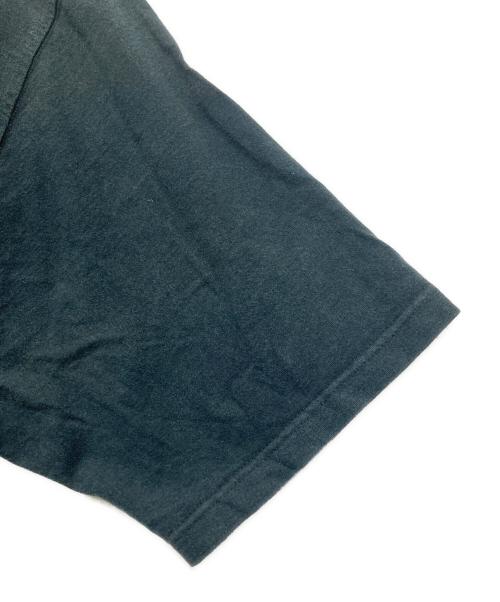 stussy（ステューシー）stussy (ステューシー) ストライプポロシャツ ブラック×グリーン サイズ:XLの古着・服飾アイテム