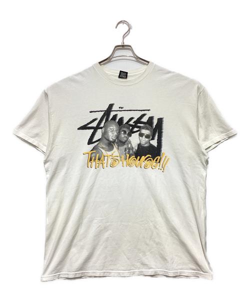 stussy（ステューシー）stussy (ステューシー) FAITH (フェイス) THAT'S HOUSE TEE / ザッツハウス　Tシャツ ホワイト サイズ:XLの古着・服飾アイテム